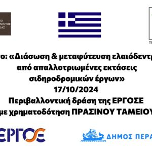 Δέκα αιωνόβιες ελιές δώρισε η ΕΡΓΟΣΕ στο Δήμο Περάματος (20175/18-10-2024)