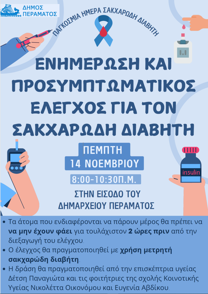 ΔΡΑΣΕΙΣ ΠΡΟΛΗΠΤΙΚΗΣ ΙΑΤΡΙΚΗΣ 14/11/2024